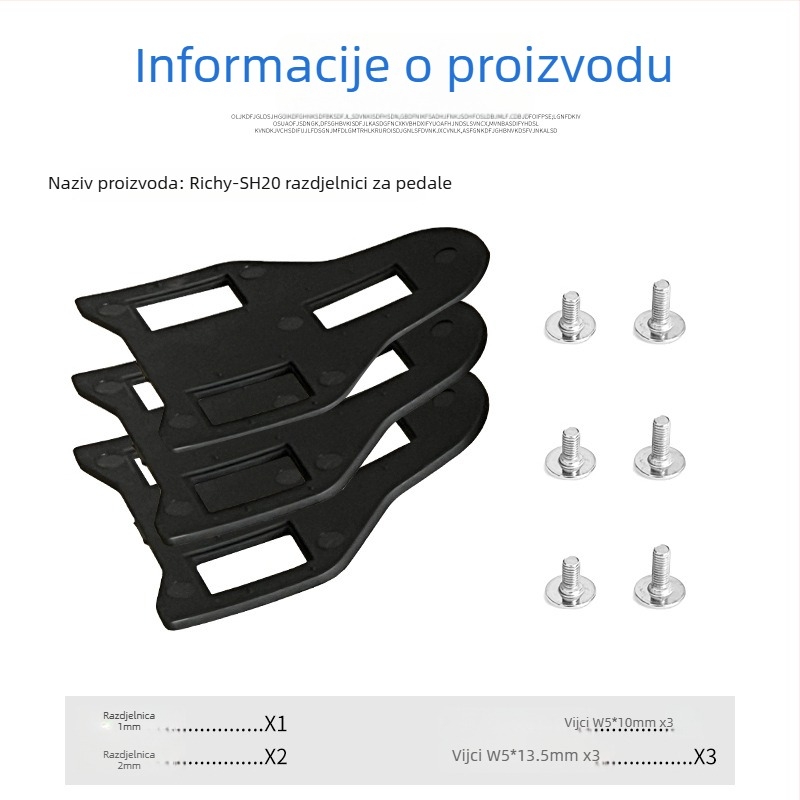 Kesen pločica za zaključavanje bicikla za biciklističke cipele, najlon