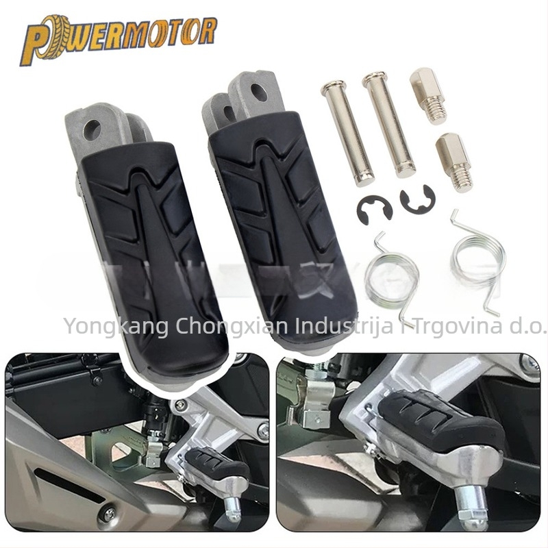 Powermotor Prednje pedalo za Honda CB500X CB500F CBR500R (2012-2017) – aluminij + guma, lakirani završni sloj