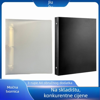 Plastični A4 binder s 3 prstenima, držač kartica, za uredske dokumente