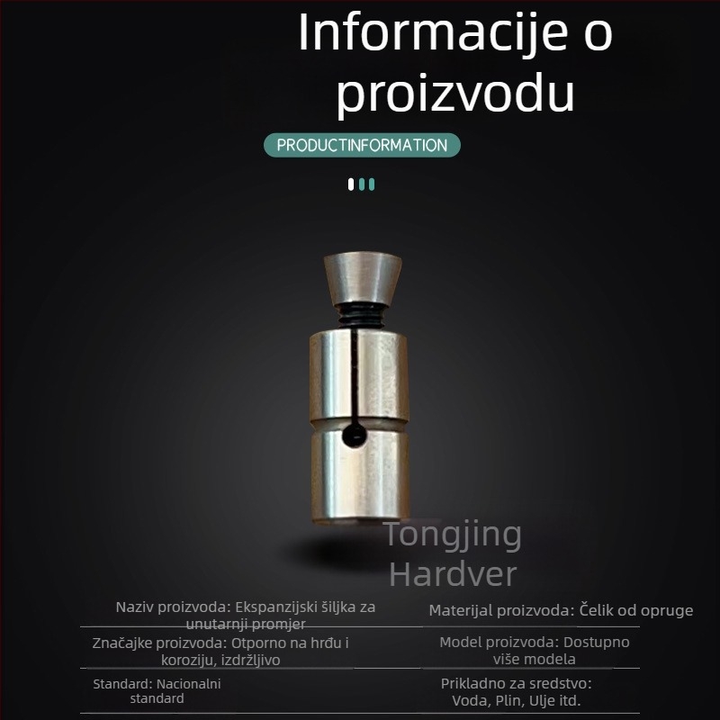 Ekspanzijski pin unutarnjeg promjera za obradni centar - Tongjing Hardware, GB119.1, HRC38-42
