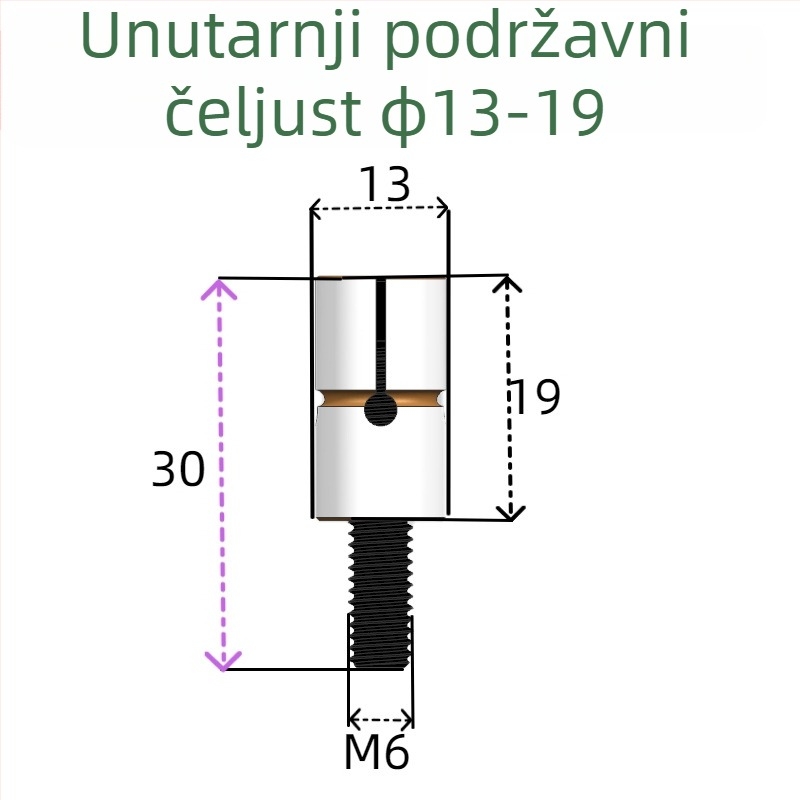 Ekspanzijski pin unutarnjeg promjera za obradni centar - Tongjing Hardware, GB119.1, HRC38-42