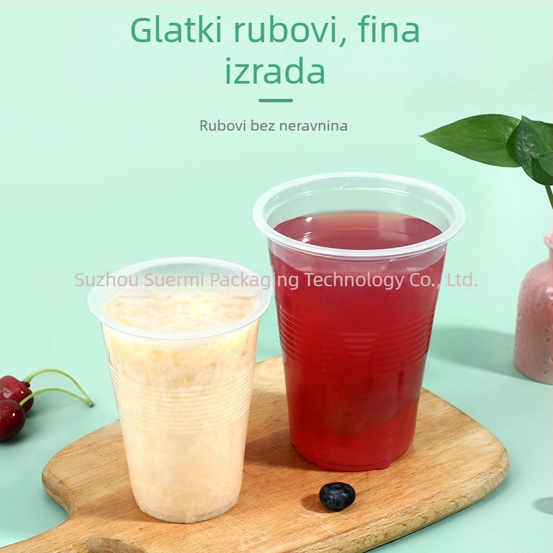 Prozirna jednokratna PP čaša, 250 ml, za catering, čvrsta konstrukcija, degradabilna