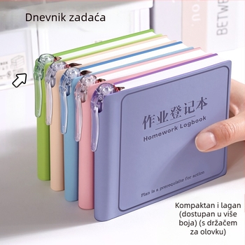Dnevnik za dnevni plan: Prenosni mini kvadratni bilježnica za upravljanje vremenom i samodisciplinu (Brand: Mesibo; Omotnica: PU; Vezanje: konac; Stranice: 1–50; Sadržaj: sirova drvena celuloza; Kategorija bilježnice: Domaći zadaci)