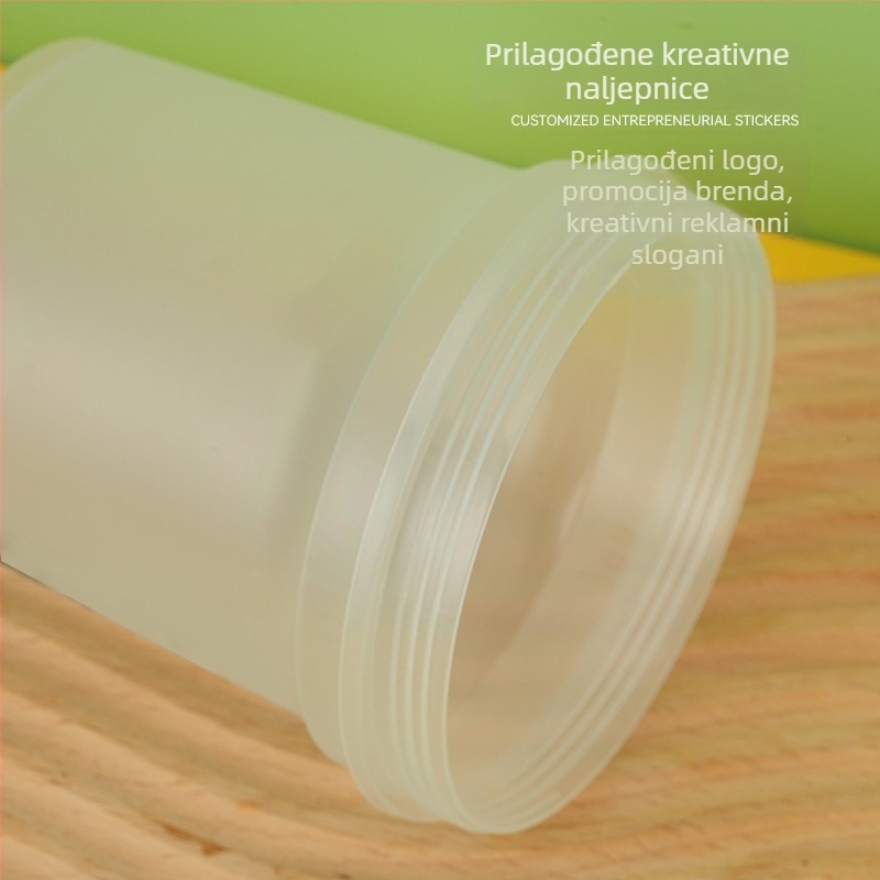 Jednokratna PP šalica s poklopcem za jogurt, voće i sladoled – model Burnt Grass Jelly Cup