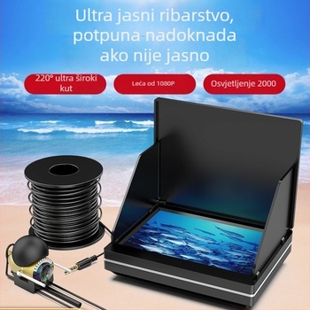 Ribolovni detektor s podvodnom kamerom i HD zaslonom, noćni vid, pregled dna