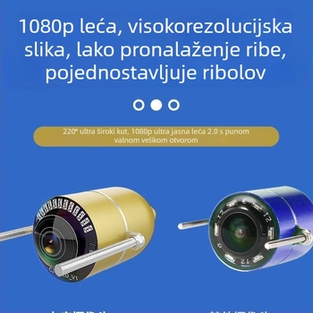 Ribolovni detektor s podvodnom kamerom i HD zaslonom, noćni vid, pregled dna