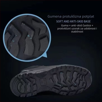 Zimske čizme za snijeg s flis unutrašnjosti, debela izolacija, gornji dio od microfiber TPU kože, protuklizna gumena potplat, srednja visina čizme