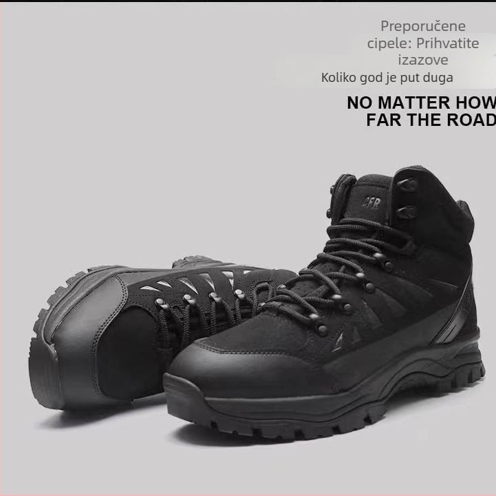 Zimske čizme za snijeg s flis unutrašnjosti, debela izolacija, gornji dio od microfiber TPU kože, protuklizna gumena potplat, srednja visina čizme