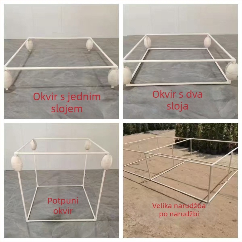 Penasti plutajući balon za uzgoj riba, okvir ultra lagan, plutajući mrežni kavez s velikom uzgonu
