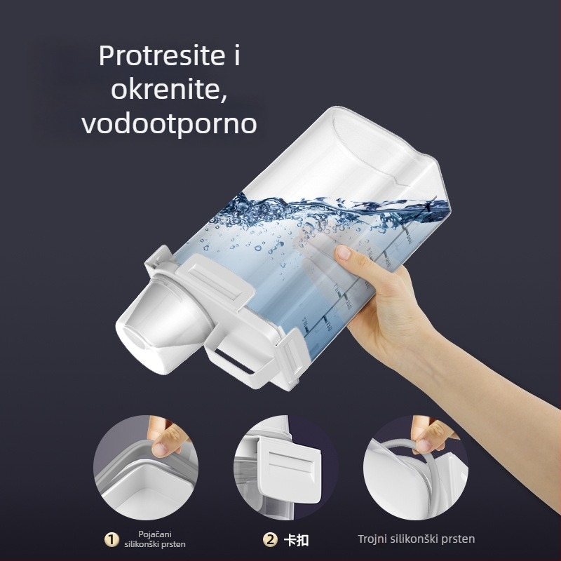 PP plastična kutija za skladištenje žitarica, zapečaćena, otporna na vlagu i štetne kukce, za kućnu upotrebu, moderni minimalistički stil, kapacitet ispod 4 L, mogućnost prilagođavanja