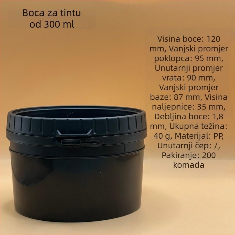 Plastične posude za hranu s PE zatvaranjem, prozirne posude za boje, posude za prašak s vijčanim poklopcem, posude za pastu za lemljenje