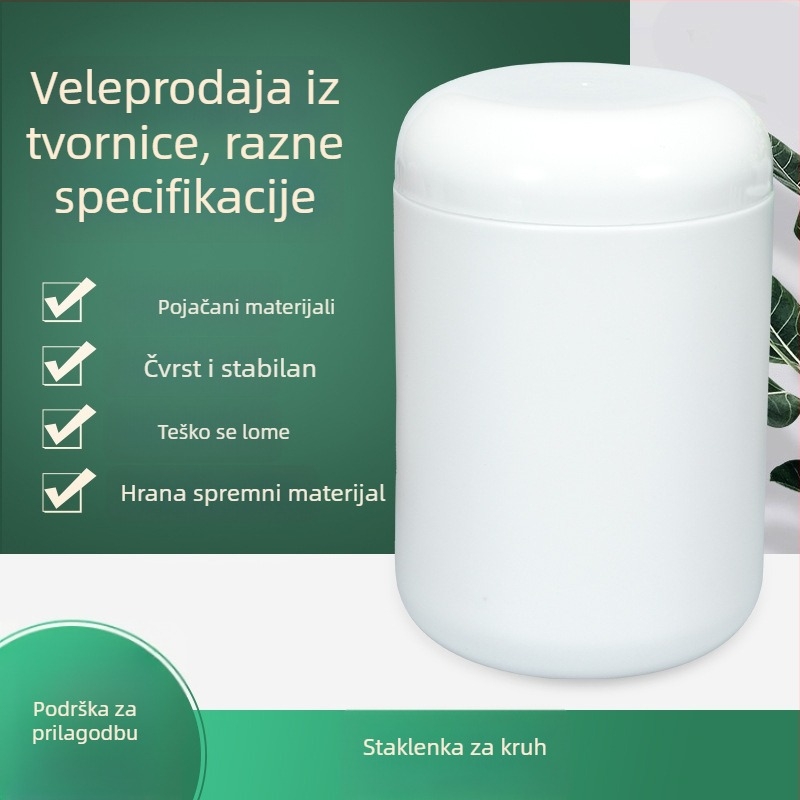 HDPE plastična posuda za proteinski prah sa širokim otvorom i kapom, kapacitet 900 ml, namijenjena pakiranju zdravstvenih i farmaceutskih proizvoda, Xianglin