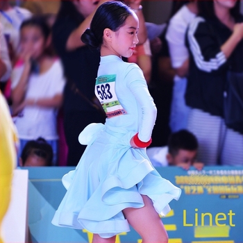 Ženski kostim za latinski ples – standard, izvedba, proljeće 2024, 80% najlon, za djecu od 8 godina i više, model G22020