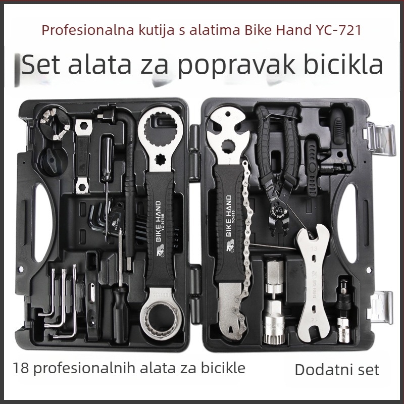 Bike Hand set alata za bicikl u metalnoj kutiji — kombinirani alat, prilagodba obrade dostupna, licencirana privatna oznaka