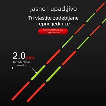 Vertikalni drift pluta za ribolov — kompozitni materijal, brend Green Demon Carp; otporan na eksplozije i visoka vidljivost; pogodan za grass carp, bighead carp i mandarin fish