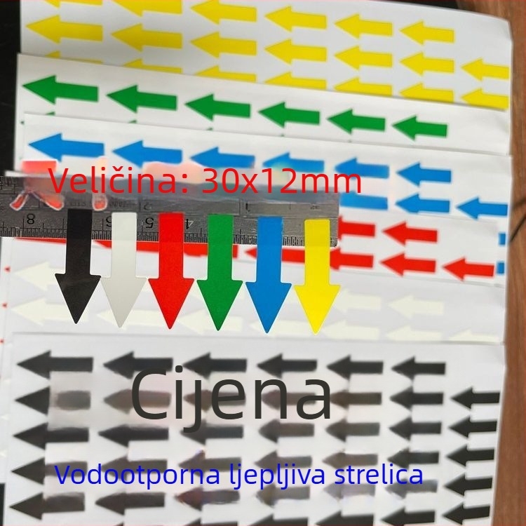 Oznake smjera strelica, samoljepljive kraft papir, nepravilnog oblika, šifra artikla 1009508541, podrijetlo: Kontinentalna Kina