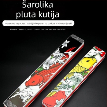 Trostruka EVA kutija za pohranu ribolovnih plovaka, otporna na pad, velika kapaciteta, višenamjenska