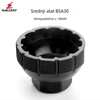 Squid BSA30/P30 alat za srednji osovinski sustav bicikla — aluminij spojina, kompatibilan s Shimano M8100