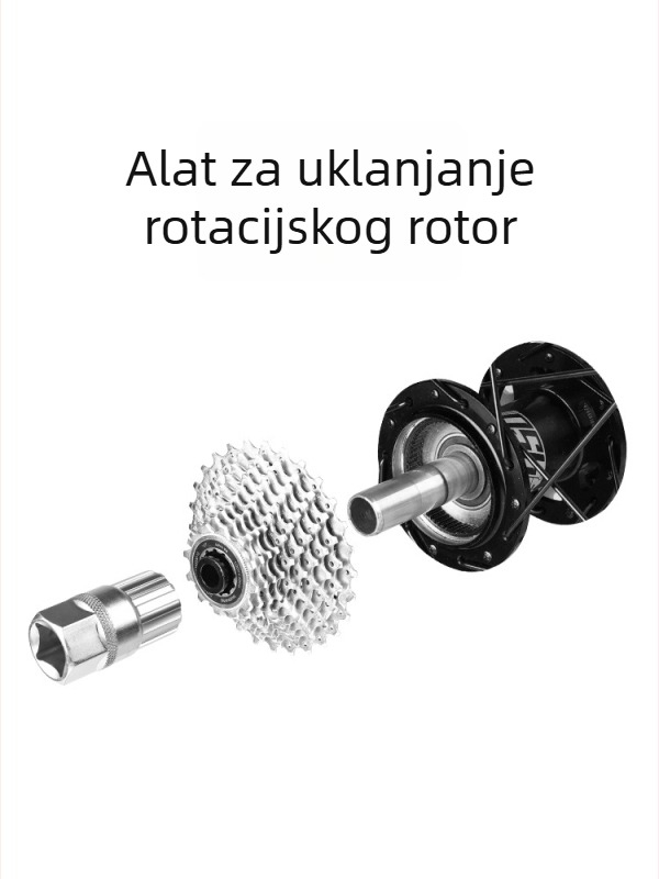 Quanxin Flywheel Sleeve alat – karbonsko čelični, ključ za ugradnju i demontažu flywheel sleeve za cestovne i planinske bicikle