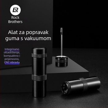 ROCKBROS Set alata za popravak guma bicikla — aluminijska legura, traka za popravak guma, za električne motocikle i planinske bicikle