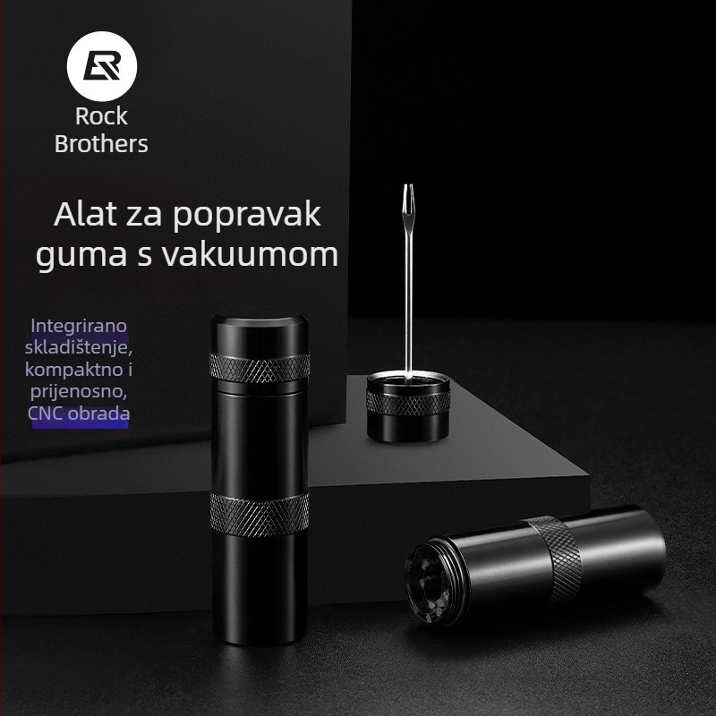 ROCKBROS Set alata za popravak guma bicikla — aluminijska legura, traka za popravak guma, za električne motocikle i planinske bicikle