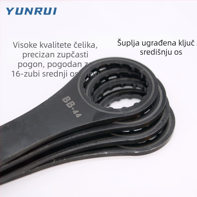YUNRU Aluminijski alat za BB 44 mm — ugradnja/demontaža 16-zubnog lančanika