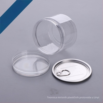 NK-8565 prozirna PET ambalažna kutija Fragrant za sušeno voće, slatkiše, čaj i med; poklopci: kristalni, aluminijski, razni završeci.
