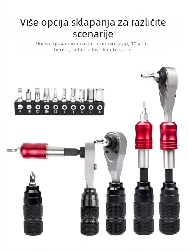 Set alata za bicikl s setom bitova za šesterokutni ključ, alati za demontažu guma i pumpa (aluminijska legura; kombinirani alat; prilagodljiv; kompatibilan s Presta/Schrader ventilima; Brand KEYT)