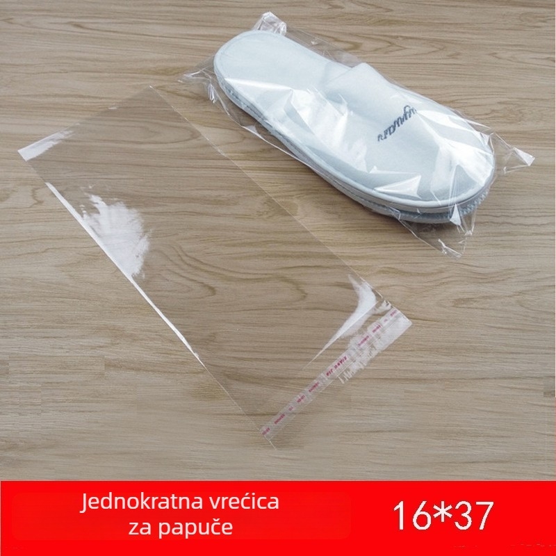 Kang Jie plastična vrećica za papuče za jednokratnu upotrebu, ambalaža za dnevne potrepštine, s otisnutim logom, omjer čiste tvari i recikliranog materijala 1:1