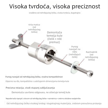Ključ za demontažu hub-a bicikla – univerzalni, nehrđajući čelik, Sentuo/ST