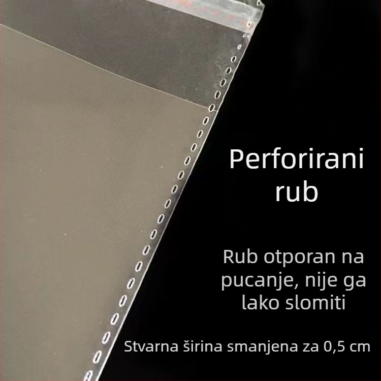 Torbe za čarape, prozirne OPP samoljepive vrećice s rupom za kačenje