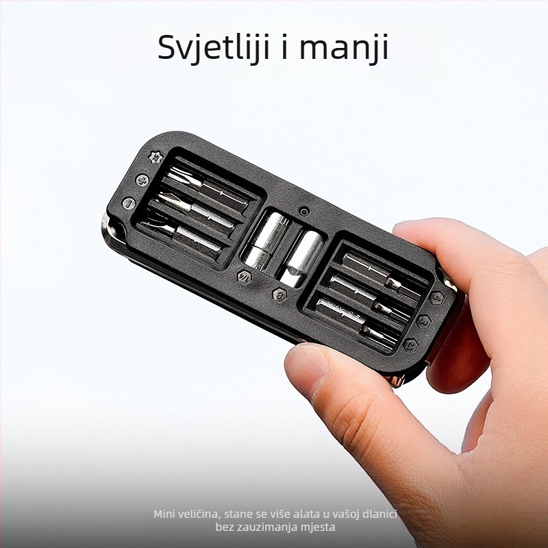 Set alata za popravak bicikla s 10-u-1 imbus ključevima, kompaktan i izdržljiv, materijal krom-vanadij čelik/nylon, težina 130 g