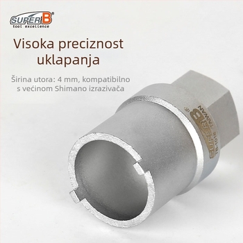 Alat za demontažu huba bicikla, 4mm bayonet TB-1018, Super B
