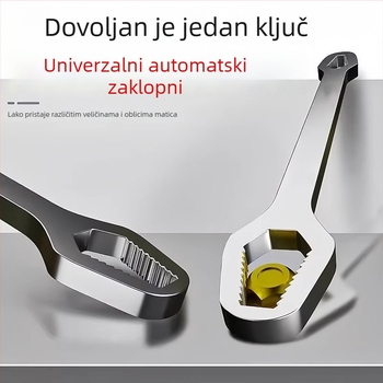 Višenamjenski ključ – dvostruka glava, samouzatezajući, uski podesivi skup alata, od visokougljičnog čelika, marka Mingtong