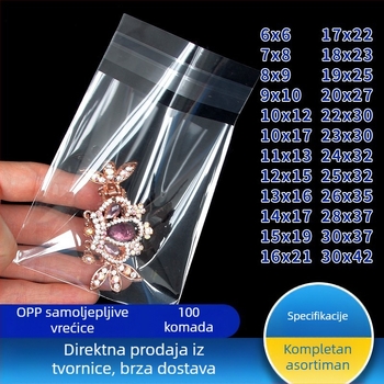 Prozirna vrećica za odjeću, plastična vrećica za pakiranje, 100% čisti materijal, više specifikacija