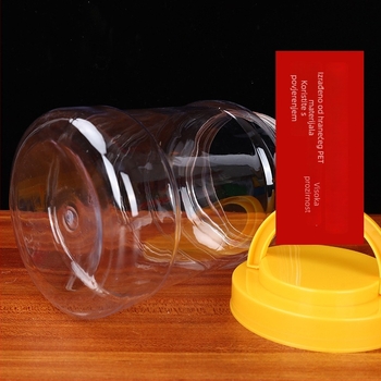 PET plastična boca za hranu, prozirna, s poklopcem, višenamjenska – Quanfa Plastic Industry