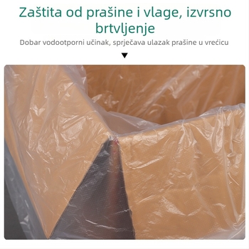 Plastična vrećica sa četvrtastim dnom, prašinu i vlagu otporna, ambalaža za strojnu opremu