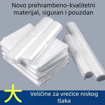 PE velika plosnata vrećica od PE s rubom za umetanje, plastična vrećica otporna na vlagu i prašinu, prozirna unutarnja folija za kartonsku oblogu