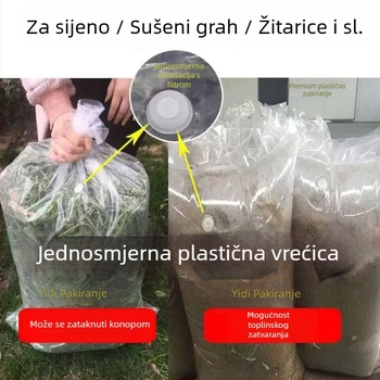 Torba za fermentaciju hrane s jednosmjernim izlaznim ventilom, sedmeroslojni koekstrudirani PE film
