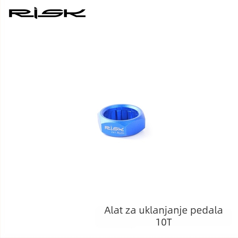 RISK Alat za demontažu pedale za planinski ili cestovni bicikl – metalni ključ za ugradnju i demontažu osovine pedale