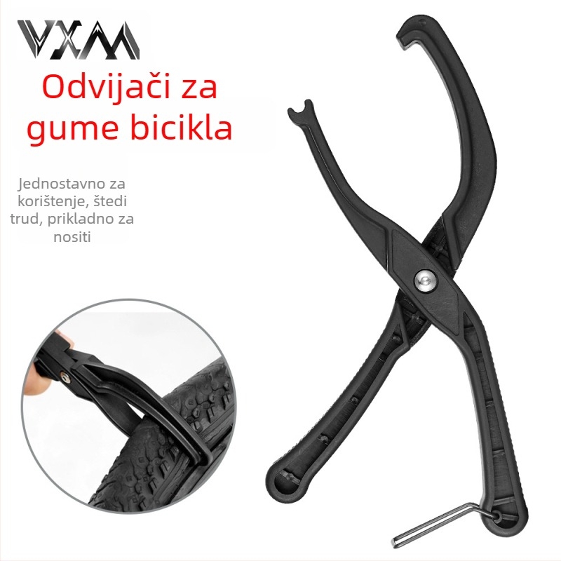 VXM biciklistički alat za popravak guma, klešta i ključ za gume, najlon konstrukcija, prilagodljiva obrada, profesionalni alat za popravak guma za planinske bicikle