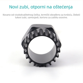 Alat za donji ležaj spline/ISIS – Sleeve za kvadratni otvor od karbonskog čelika (Autorizirana privatna marka)