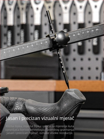 Lebycle Pro alat za podešavanje bicikla – Horizontalni mjerni instrument, aluminijska legura, model Ts-slt-04, prilagodljiv