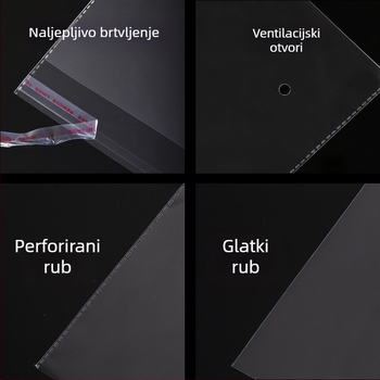 13 cm široke prozirne OPP samoljepljive vrećice za pakiranje stripova, manga i igračaka