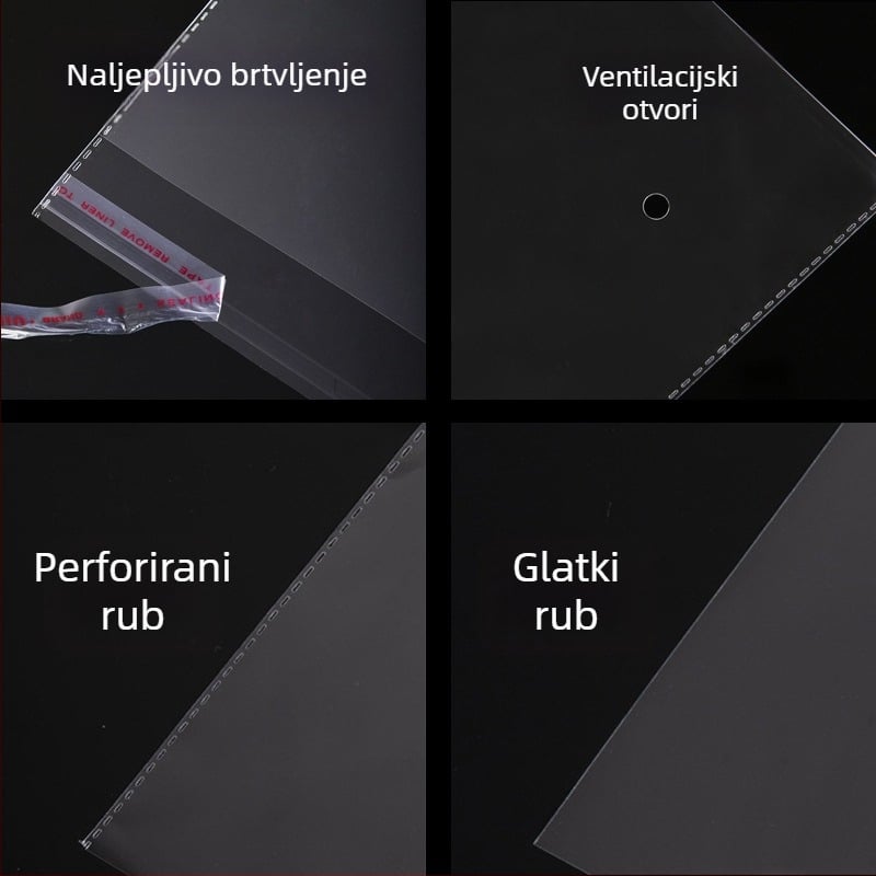 13 cm široke prozirne OPP samoljepljive vrećice za pakiranje stripova, manga i igračaka
