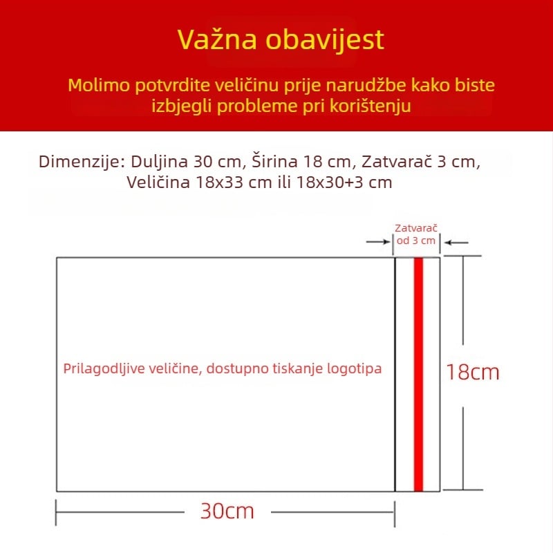 13 cm široke prozirne OPP samoljepljive vrećice za pakiranje stripova, manga i igračaka