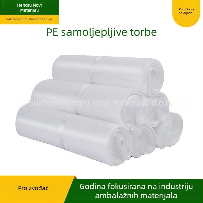 PE/LDPE samoljepljive vrećice – prilagodljive, offset tisak, tisak logotipa moguć, 100% novi materijal (HT0083)