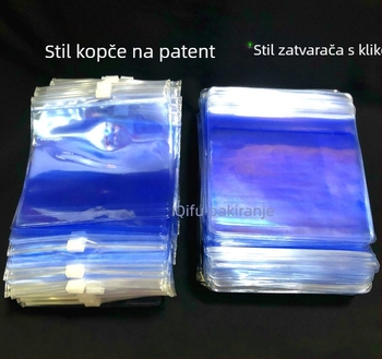 Prozirne PVC vrećice sa zatvaračem, debeli, za narukvice, budističke perle, jade i nakit