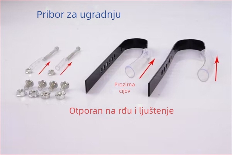 Košarica za bicikl za prednju okvir, od nehrđajućeg čelika, podesiva, viseće tip s brzo odvojivim kukama, model 544