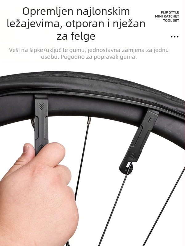 Set alata za održavanje bicikla s višefunkcionalnim CO2 inflatorom, prenosni račnički ključ za planinske i cestovne bicikle (aluminijska legura; model 13FQ0487; marka Quanxin; ekskluzivni prekogranični izvoz)